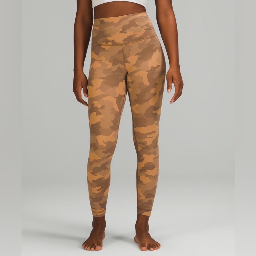 Lightly Worn Camo Brown High-Rise Align 25”